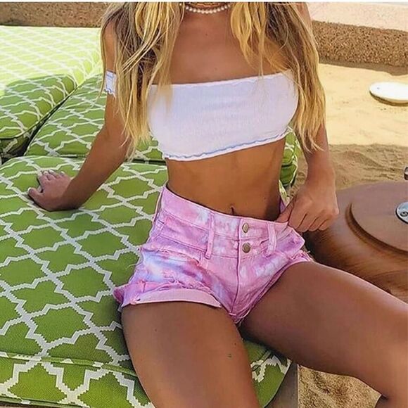 Tie Dye Patterned Fashion Nova Shorts